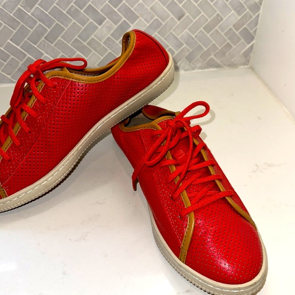 Rockport red leather shoes, size 8.5 - Picture 3 of 6